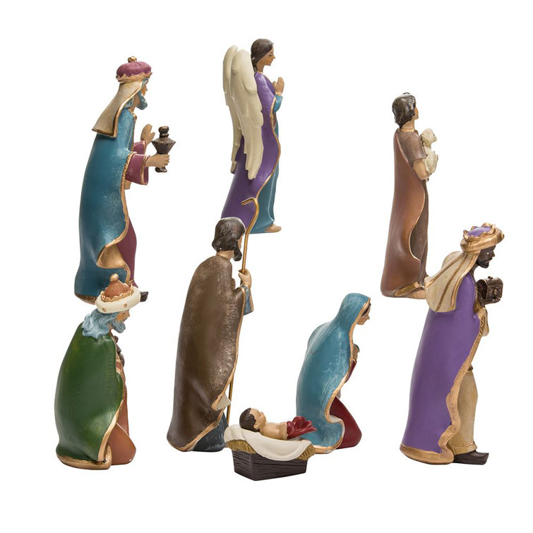 Kurt Adler 8 Piece Nativity Set & Reviews Wayfair